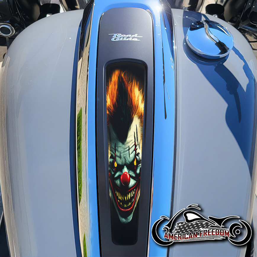 Harley 2021+ Street & Road Glide Dash Insert - Demented Clown